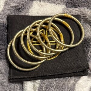 Elegant Gold Budhagirl Bangle Set